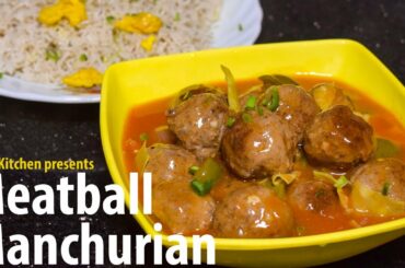Sizzling Meatball Manchurian Recipe by MJ's Kitchen | subtitled