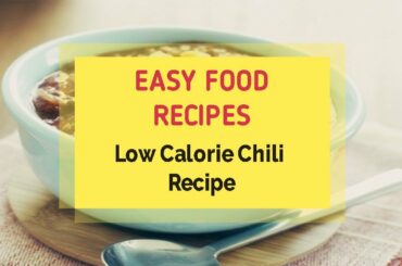 Low Calorie Chili Recipe