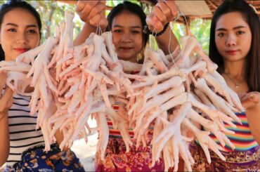 Amazing chicken feet with chili sauce it is very tasty food