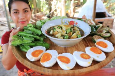 Cooking Egg salt with shrimp paste sauce recipe - Natural Life TV Cooking