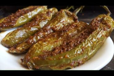 बेसन की भरवाँ मिर्च|Besan Ki bharwa Mirch| Stuffed Mirch Recipe|Stuffed Masala Chilli