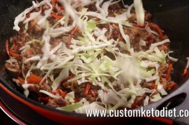 The Dish everybody is talking about  Chili-Blackbean Pork Cabbage Stir-Fry, keto bomb shell!