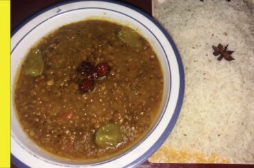 Sabut Masoor Daal (Malka Daal) & Chawal Recipe || Sabut Masoor Dal and Rice Recipe