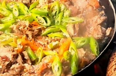 Sauted fermented shrimps with chili.