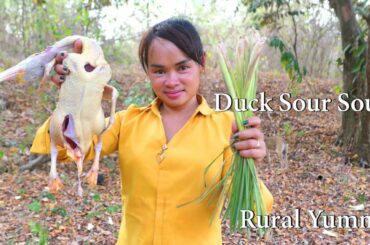 Cooking Duck Sour Soup Recipe - Rural yummy