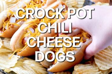 How to make: CROCK POT CHILI CHEESE DOGS