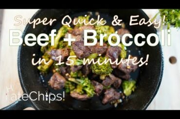 Super Easy Beef and Broccoli w/ Chili Garlic Butter Sauce