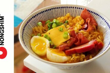 Nongshim K-Army Stew With Chili Beans - Instant Noodle Recipe Time - EP 599