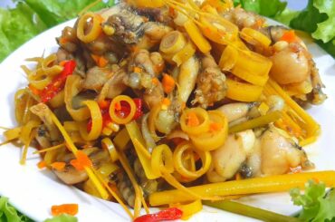 #2 Cook Frogs with Lemongrass Turmeric and Chili recipe | By K-M Cooking Food