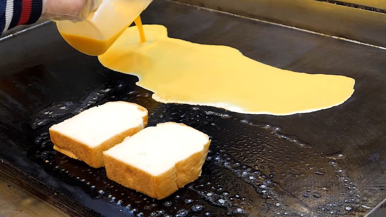 Chili Bacon Egg Sandwich Korean Street Food Chili Chili