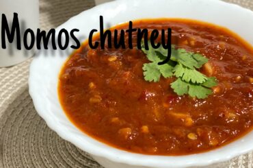 Momos chutney recipe | momos sauce | spicy chili garlic sauce