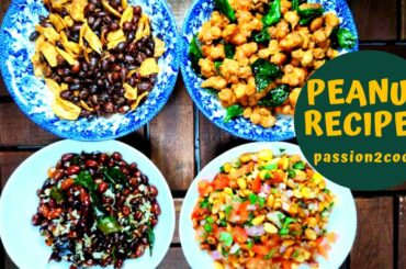 Peanut Recipes | Peanut masala | Peanut Chaat | Peanut sundal | Garlic Peanut