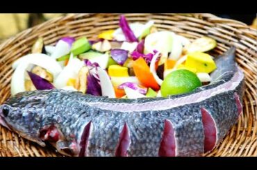 Prepare Steam Fish with Hot Chili Sauce Recipe - Cooking River Fish for Food eating Delicious