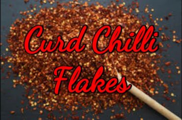 HOMEMADE CURD CHILLY FLAKES - Chili flakes made using curd chilies - Salty chili flakes