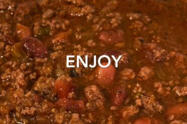 Chili 🌶 Mexican Inspired | Easy Meals