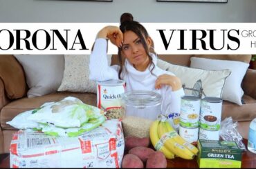 CORONAVIRUS NON-PERISHABLE GROCERY HAUL | VEGAN, PLANT-BASED, WHOLE FOODS