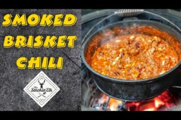 Smoked Brisket Chili - Cooked on the Kamado Joe Classic