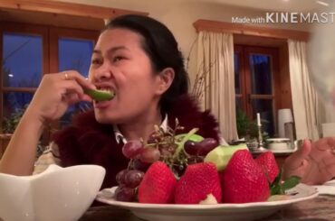 Delicious Fruits with sauce salt and chili 🌶