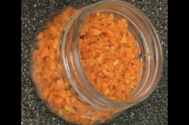 Home made carrot,chili and ginger pickle