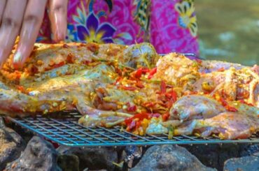 Wonderful Cooking Roast Duck with Chili on River - Tasty Recipes Food