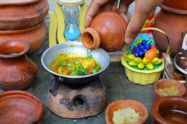 Miniature Kitchen | Bighead Fish Masala Curry Recipe | Miniature Cooking Show #43