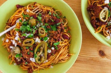 Rachael's Cincinnati/Kentucky Chili Spaghetti 5-Way Style