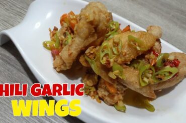 CHILI GARLIC WINGS | Easy Ulam/Pulutan recipe | Yummy! 😃