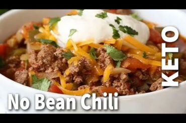 Keto No Bean Chili -  Easy Keto & Low Carb Recipes