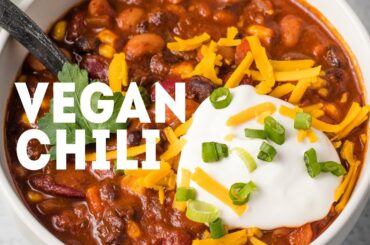 Easy Vegan 3-Bean Chili | Pantry Meal
