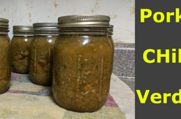 Canning Pork Chili Verde