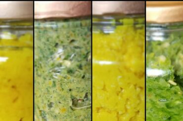 Green Sizzling ,Ginger Garlic And Chili Paste/ how to make fresh herbs hot siziling