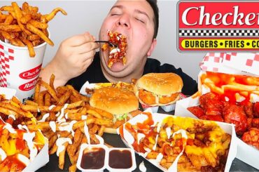 Chili Cheese Fries • Checkers • MUKBANG