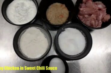 Home made crispy chicken in sweet Chili sauce  #cloudkitchenrecipe #Chefdev #homely