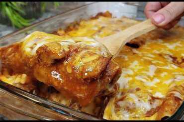 Chicken Enchiladas Recipe | Tex Mex Chicken Enchiladas | Baked Enchiladas Recipe