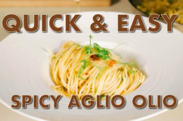 SPICY AGLIO OLIO | QUICK & EASY RECIPES by Chef Sawarto for Everyone