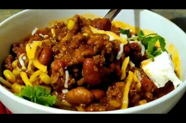 BEEF CHILI RECIPE | Delicious!