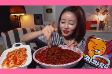 Super chili sauce Instant noodles mukbang