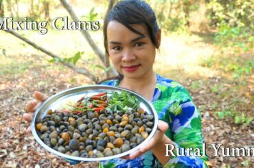 Mixing Clams with Tamarind and chili Recipe - Rural yummy