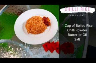 Chili Rice | Best Meal To Make With Minimum Ingredients
