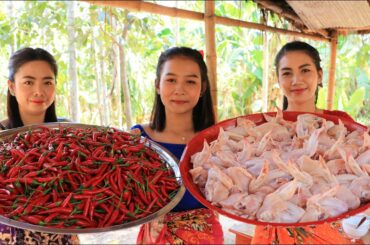 Wow amazing cooking crispy chicken wings with chili recipe