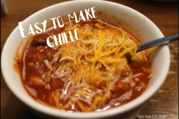 HOMEMADE easy to make chili - how to make turkey chili