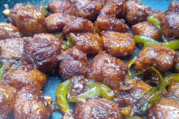 How to make SOY CHILI | SOY CHUNK RECIPE