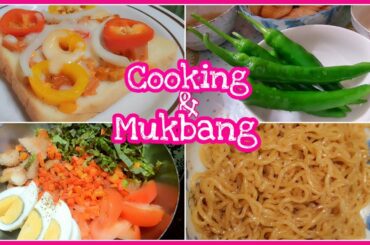 KOREAN FILIPINA VLOG ♡ PIZZA TOAST, MI GORENG NOODLES, CHICKEN SALAD, KOREAN CHILI MUKBANG | AyeRose