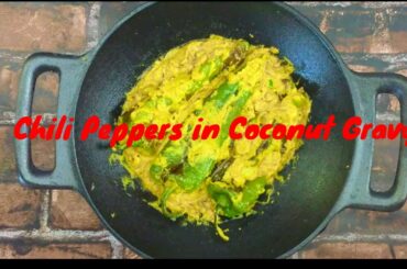 Chili peppers in Coconut Curry Salan