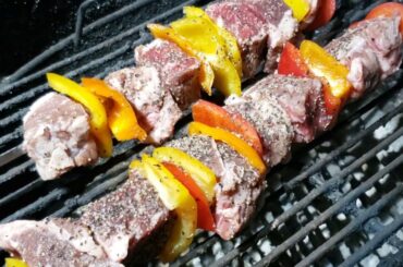 Weber Kettle New York Strip Kabobs - Thai Chili Garlic Glaze Recipe