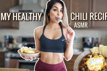 HOMEMADE CHILI: No-Talk ASMR Cooking & Recipe