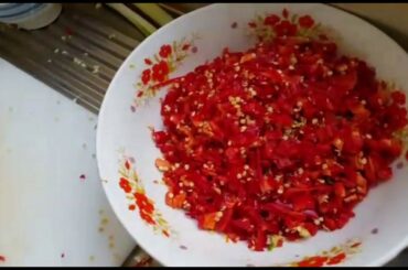 Garlic chili sauce | Taiwanese recipe - (大蒜辣椒醬 | 台灣食譜)