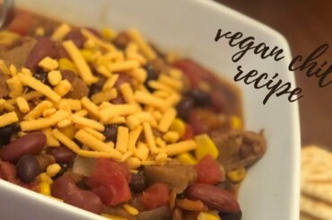 EASY A'F VEGAN CHILI RECIPE