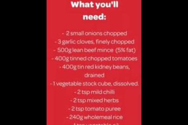 Health Spicy Bean Chilli Recipe