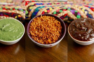 3 Indian Chutney Sauce Recipes | Indian Cuisine | Street Food